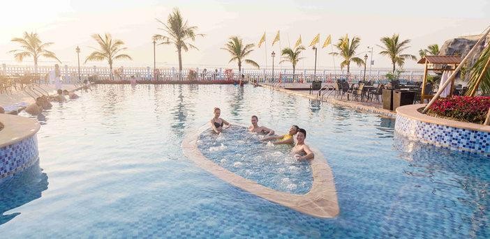 珠海-不到百元抢海泉湾海洋温泉1大1小门票网红无边际海洋温泉