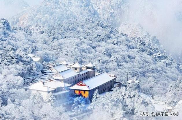 黄山雪景温泉