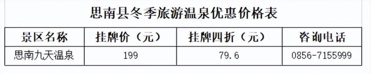 冬游贵州丨泡温泉赏美景品美食思南这份大礼包你确定不来拿